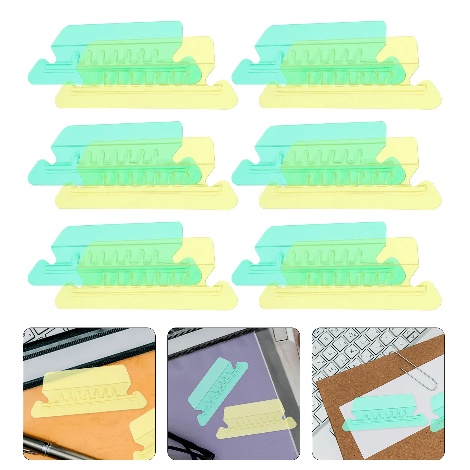

20Pcs Recyclable Detachable File Folder Tabs Index Labels for Hanging Folders Small Light Portable File Identification Folder