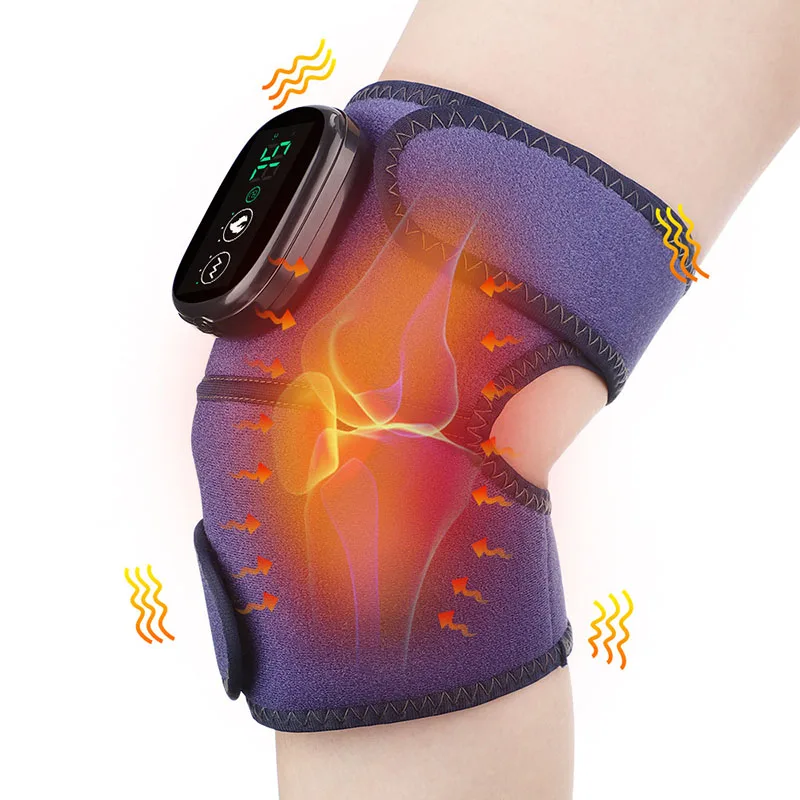 Electric Heating Therapy Knee Massager Knee Physiotherapy Leg Arthritis Elbow Joint Pain Relief Warm Wrap Knee Pad Massage