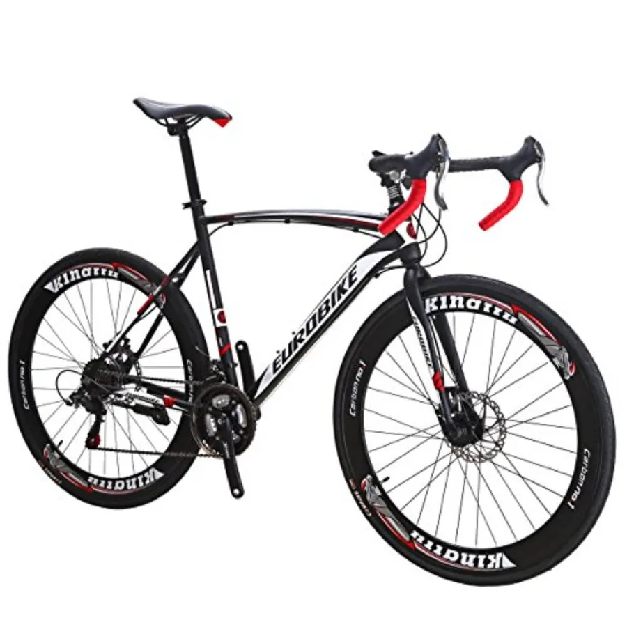 

Road bike for urban commuting and light trail use, aluminum frame, matte black finish, lightweight 3-spoke wheels and dual disc