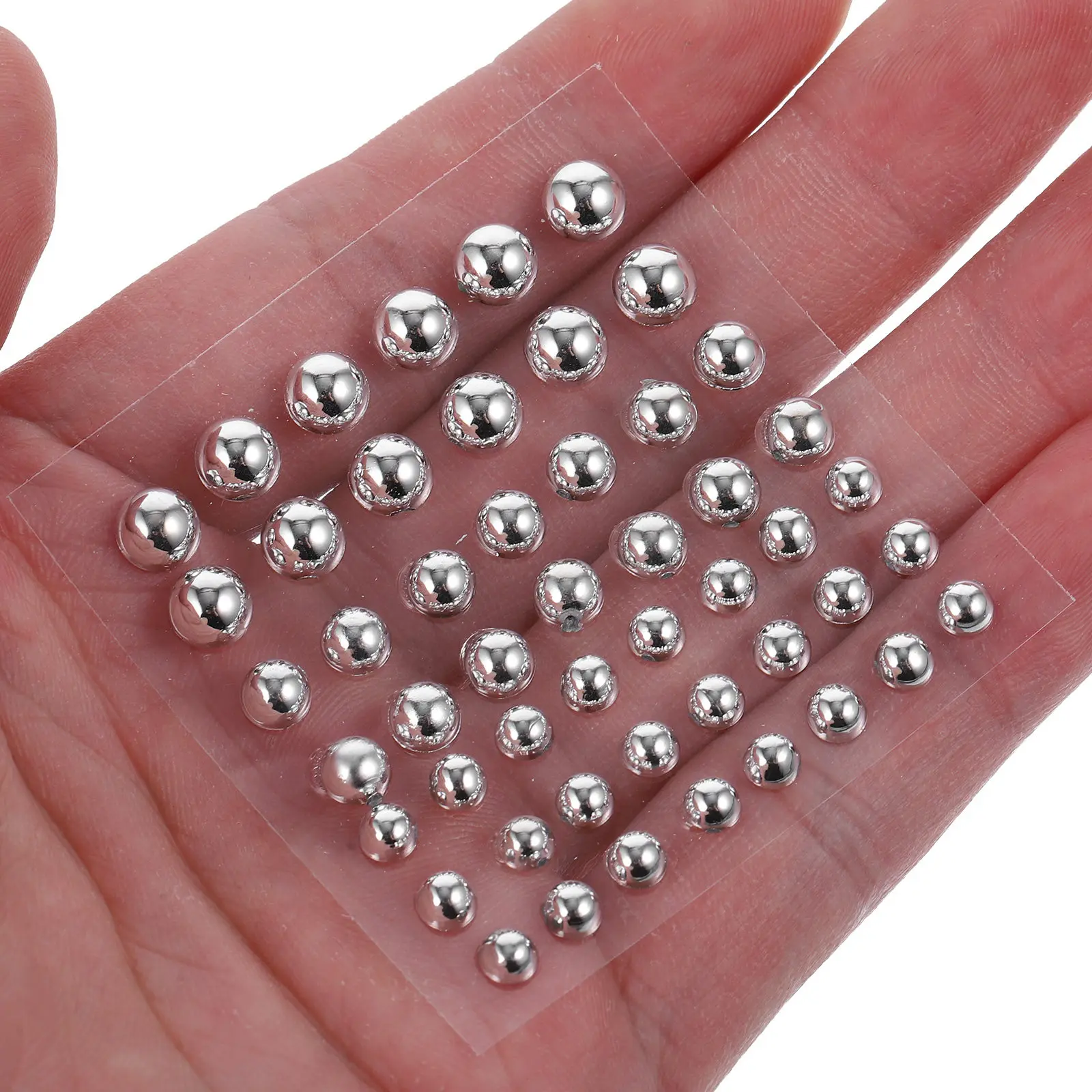 Face Pearl Stickers 10 Sheets for Makeup, Eyes, Cheeks, Body Art, Nails, Hair, DIY Crafts & Wedding Cards