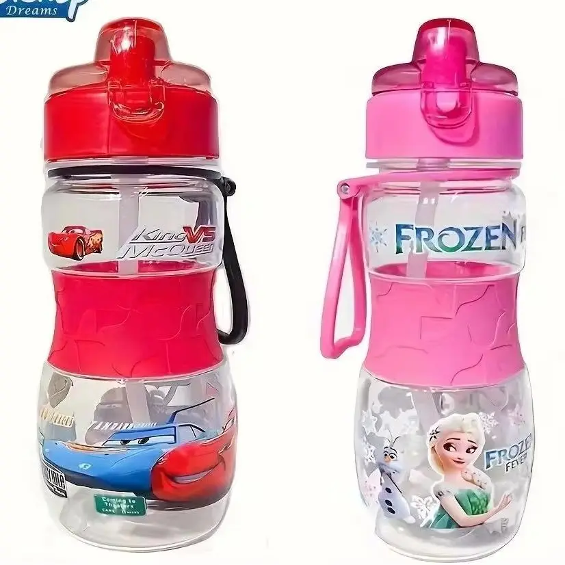 Disney Princess Elsa, Lightning McQueen Water Cup Cute cartoon Kids Water Cups, Portable Water Bottles Travel, Outings, Camping