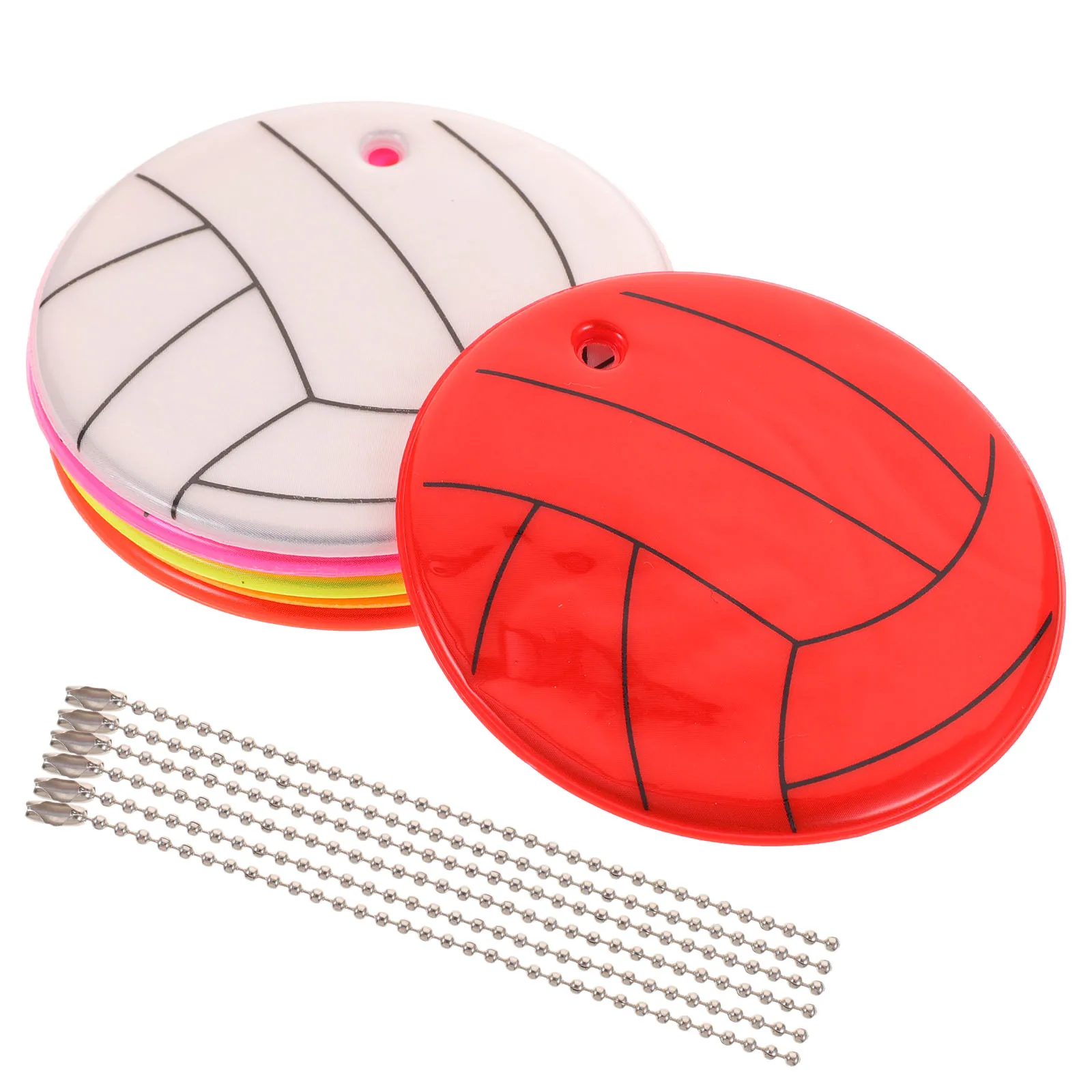 

6 шт. светоотражающие брелки яркие предупреждающие велосипедные отражатели для рюкзака, сумки, велосипедной безопасности, портативные аксессуары премиум-класса