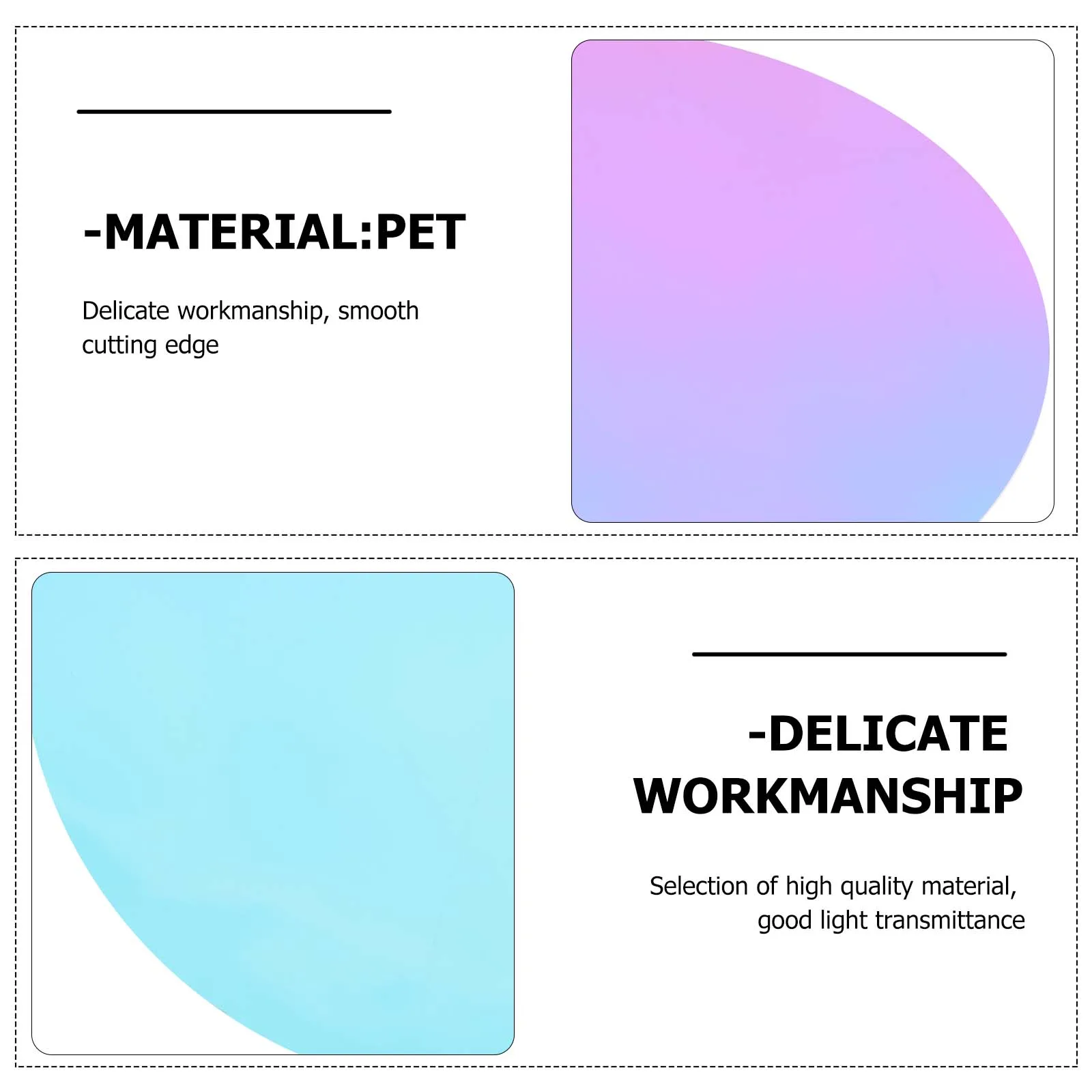 

10pcs Sunset Ambient Film 66MM Transparent Color Filter for Camera Round Gels Studio Mood Lighting Photo