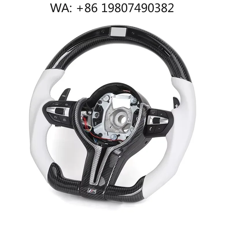 

LED M Sport Carbon Leather Steering Wheel, Cost Effective Auto Mod Parts Fits F10 F15 F16 F20 F30 F31 F35 F36 M3 M2 F87 M4 M5 E9