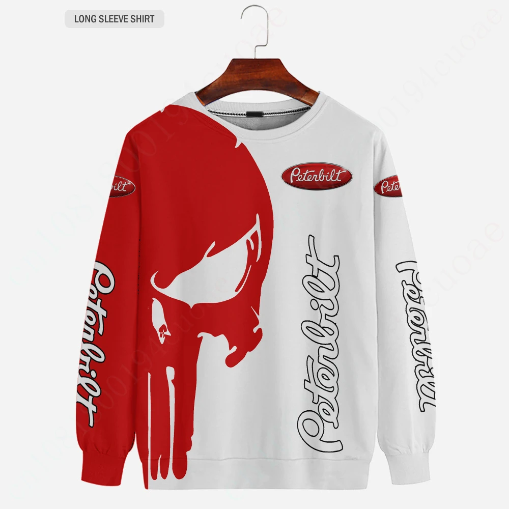 Peterbilt T Shirt For Men Women Harajuku O Neck Long Sleeve Unisex Clothing Anime 3D Printing T-shirts Casual Oversized T-shirt