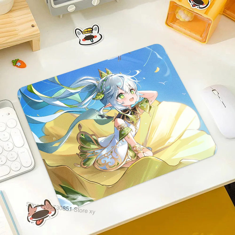 

Nahida Genshin Impact Mousepad RGB Small Size Gaming Mouse Pad With LED Light Desk Mat Super Smooth Non-slip Rubber