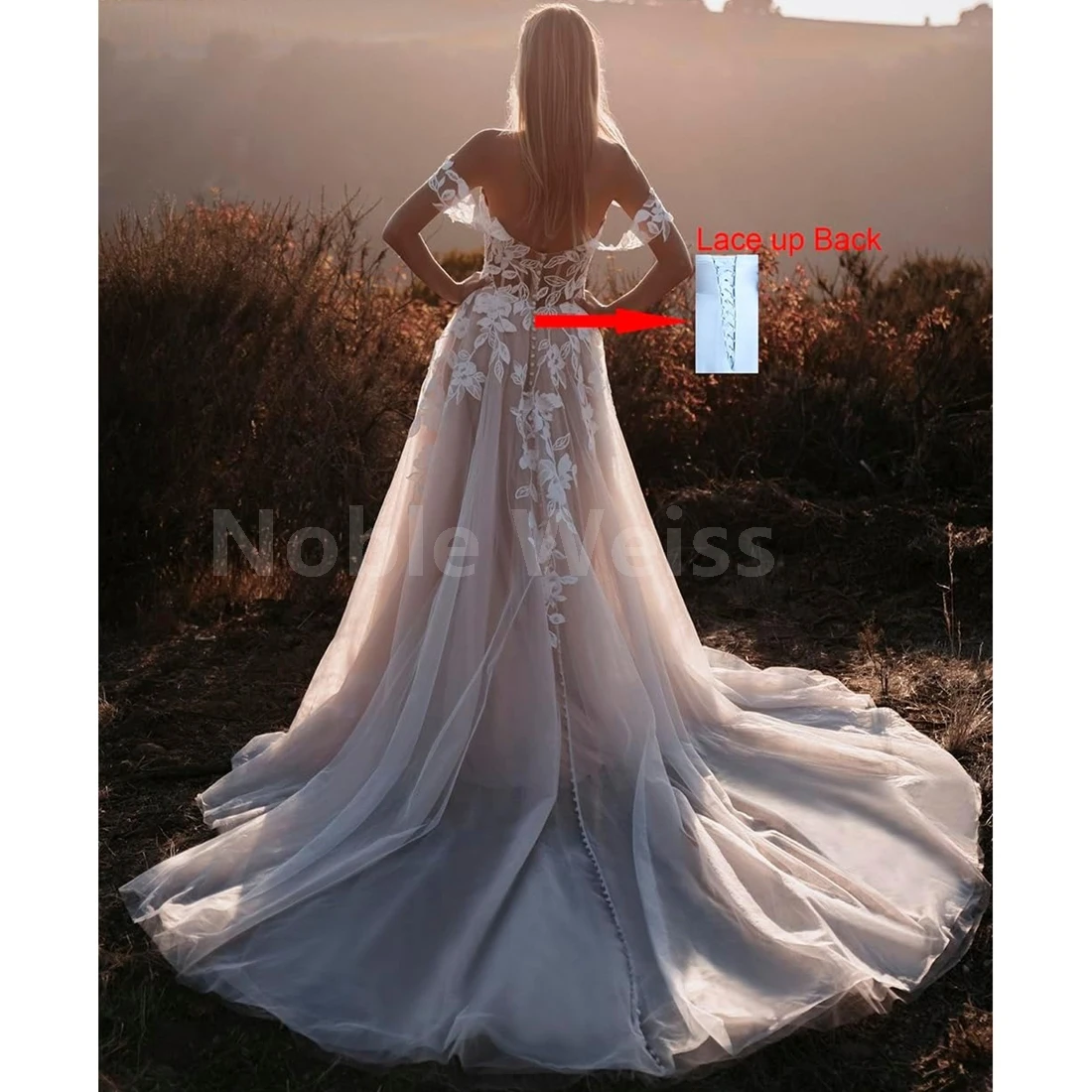 Vestidos de novia para mujer, vestidos de novia de encaje con abertura en forma de corazón sexys para novia personalizados