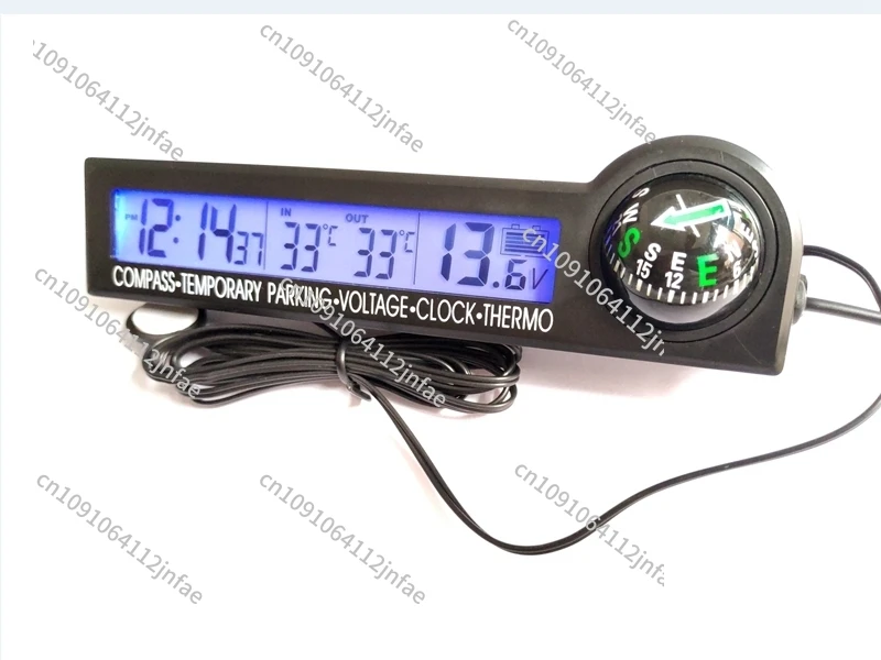 

Car Digital Temperature Gauge - Interior & Exterior, Dual-Color Backlit LCD Display,Vehicle Parking Sign, High-Precision Sensor