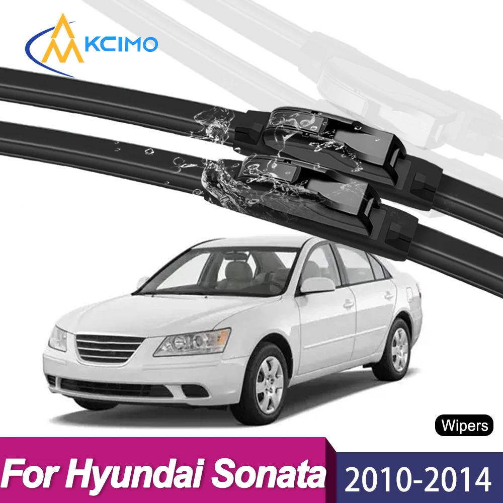 

All Weather Durable Wiper Blades For Hyundai Sonata YF 2010-2014 Front Windshield Wiper Soft Rubber Frameless