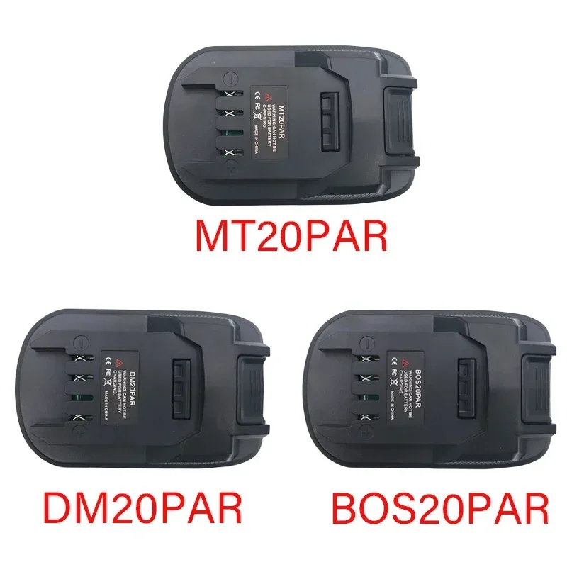 MT20PAR DM20PAR BOS20PAR Adapter for Milwaukee for Makita for DeWalt for Bosch Li-ion Battery To for Parkside X20V Tools