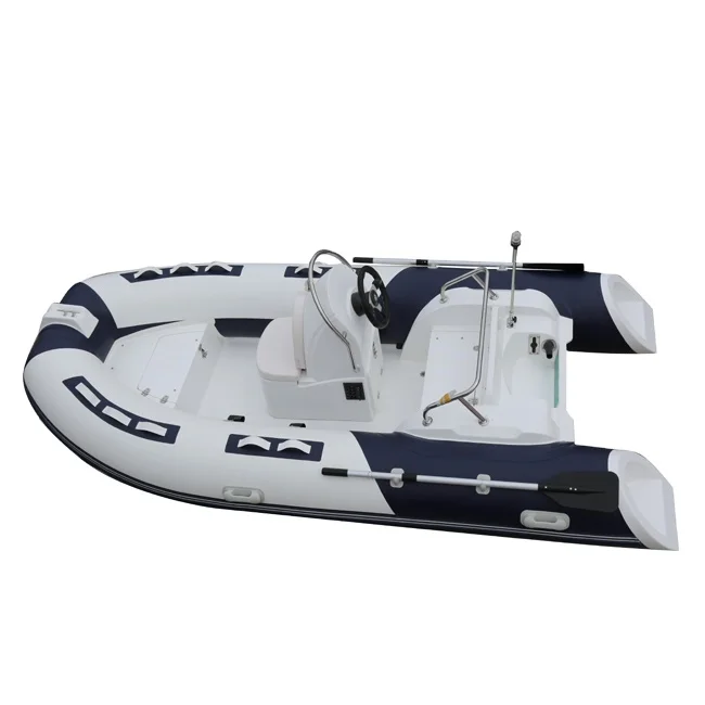 CE Certified 12.7ft 3.9m Inflatable Boat RIB Made Fiberglass/PVC/Hypalon/Aluminum Rigid RIB Sail Boat 4m Length Drifting
