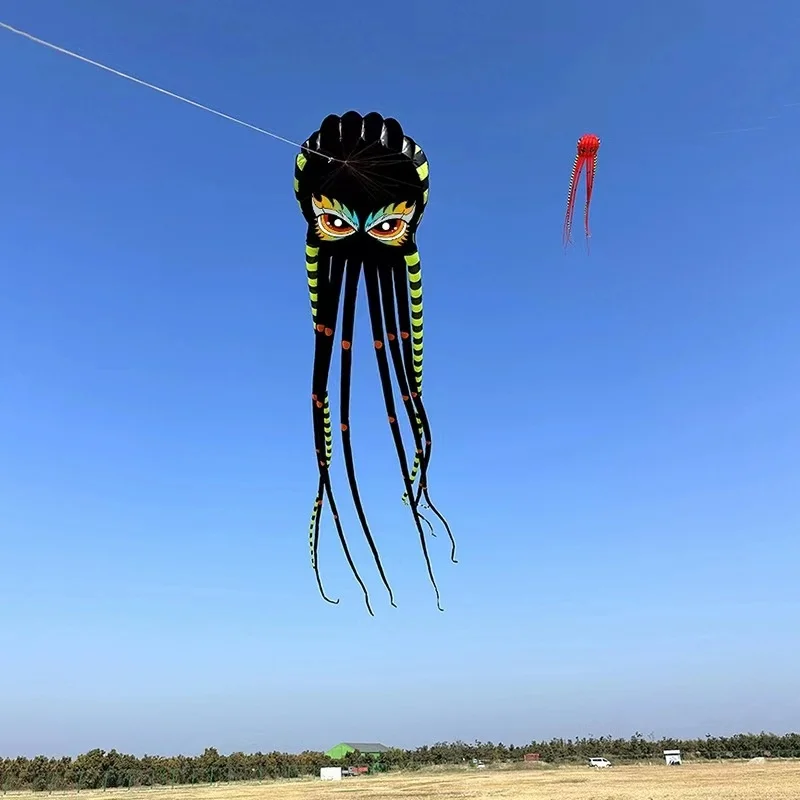 Wysyłka 800cm ośmiornice latawce latające dla dorosłych latawce tkanina nylon profesjonalne wiatr latawce windsocks nadmuchiwana latająca zabawka koi