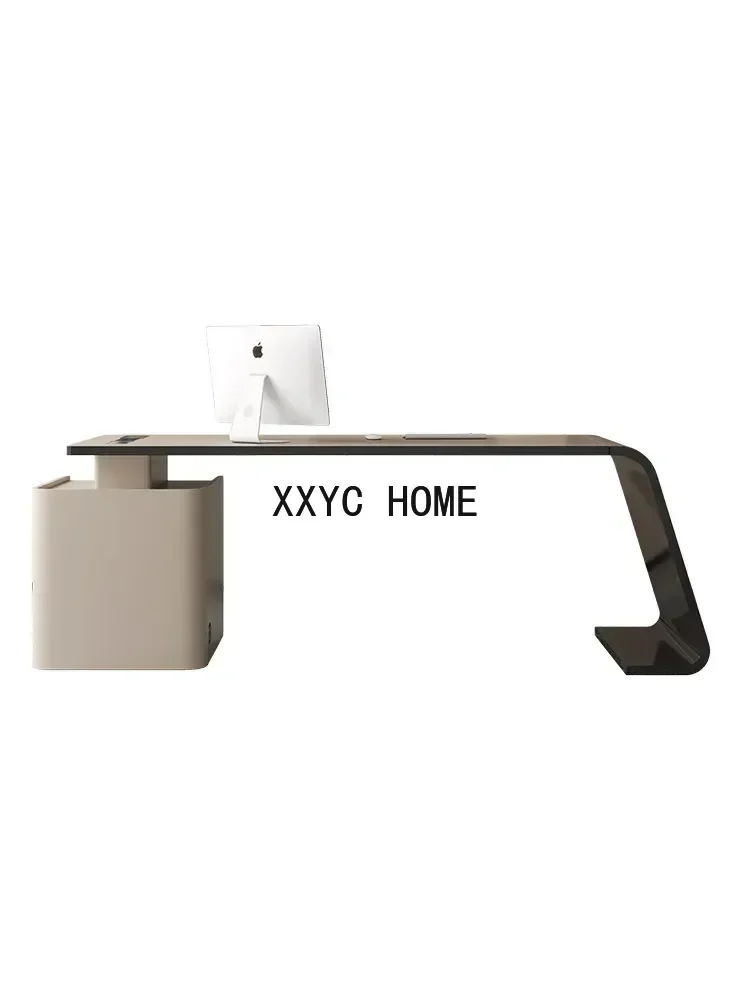 

Italian luxury desk computer desk study home desk painted simple modern calligraphy tables and chairs