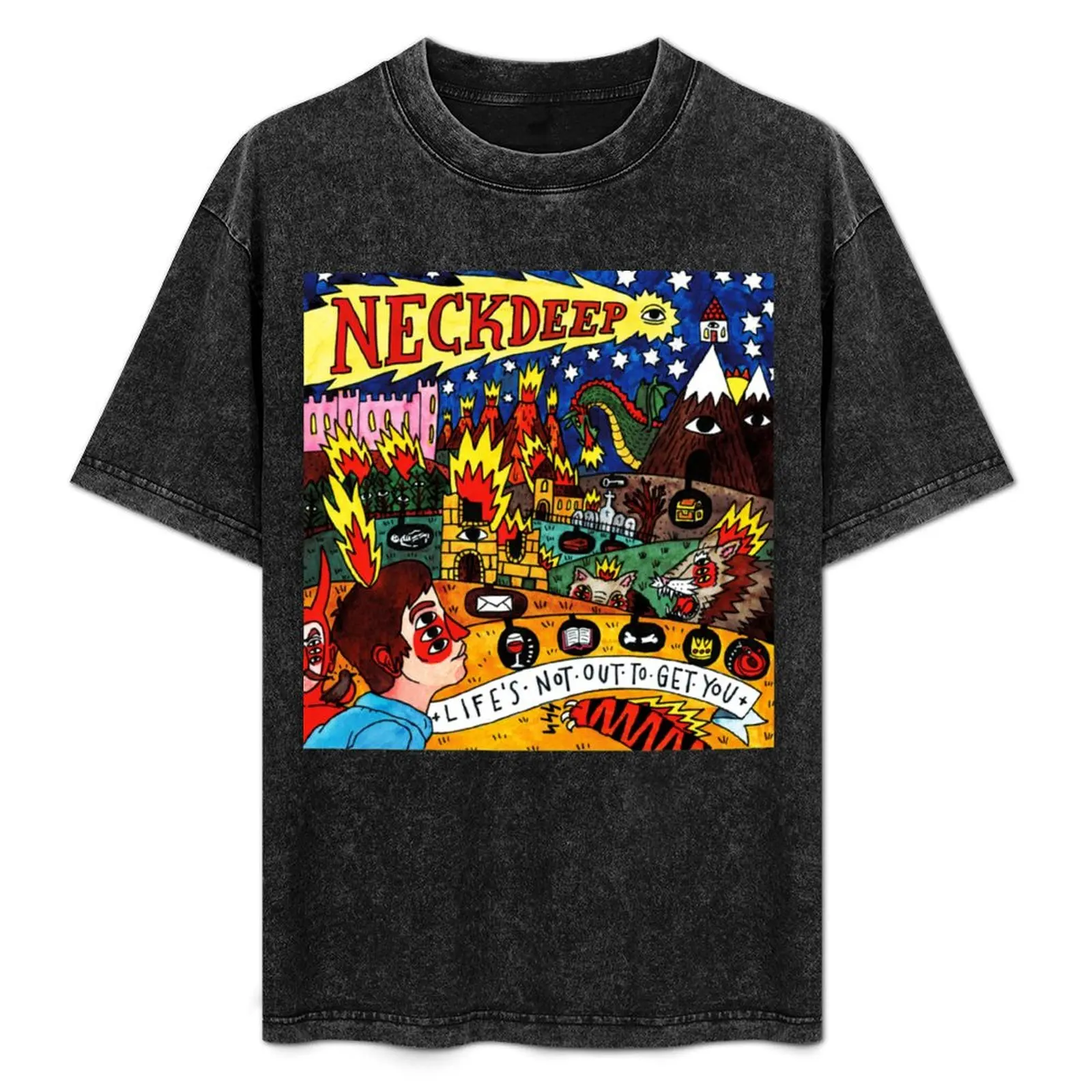 

neck get you deep tour 2021 semarang T-Shirt Big Size Short Sleeve Casual Top