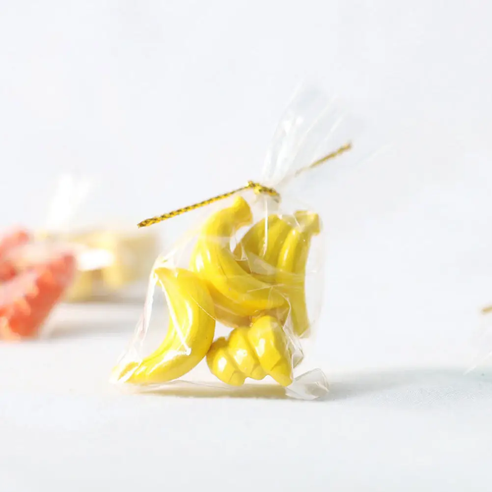 

9 Bags Mini Bread Vegetable Candy Mixed Style Miniature Kitchen Food Serviceable House Decoration Pretend Play Prop