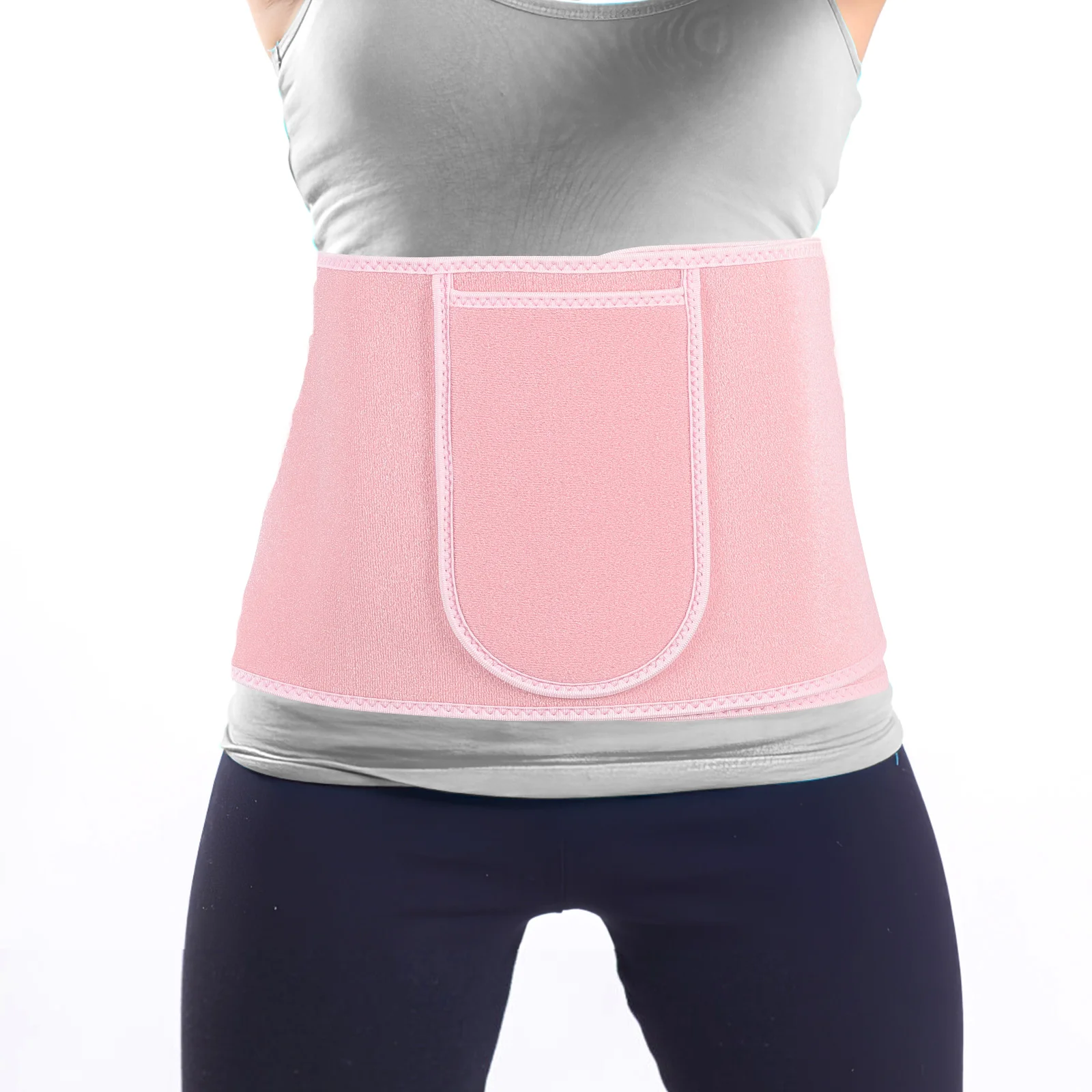 Yoga Sweat Support Belt Fitness Workout Lumbar Brace Polyester Breathable Waist