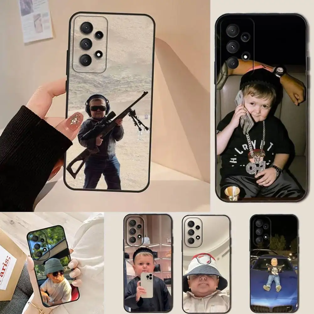 

Funny H-Hasbulla Gun Phone Case For Samsung Galaxy A13,A21s,A22,A31,A32,A52,A53,A71,A80,Soft Black Shell