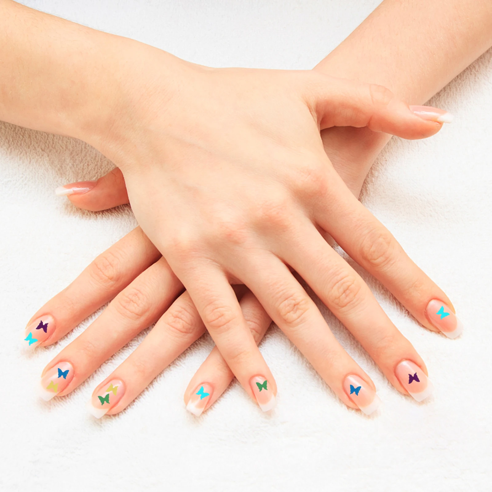 

2 Boxes Nail Art Diy Glitters Sequins Butterflies Manicure Supplies Lightweight Easy Use No Skills Required For Party Romantic