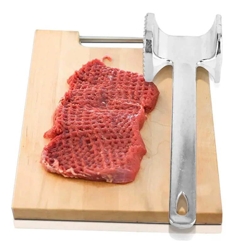 New Home Stainless Steel Double-sided Meat Hammer 48 Blades Needle Meat Beaf Steak Tenderizer Mallet Hammer Knife Cooking Tools