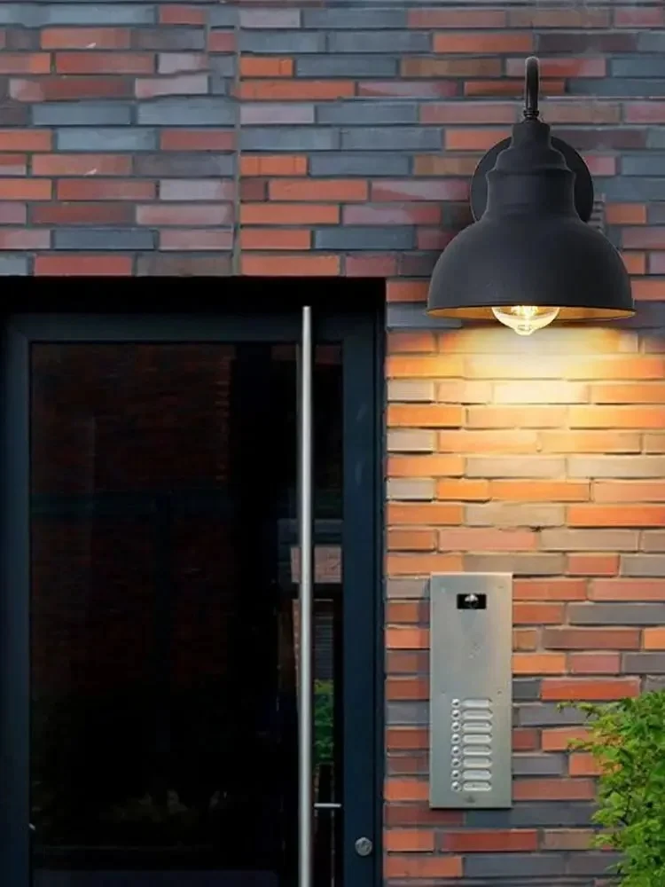 DARHYN Vintage mur LED lampe Style industriel Antique fer Art extérieur couloir lumière E27 pour Restaurant hall d'entrée couloirs