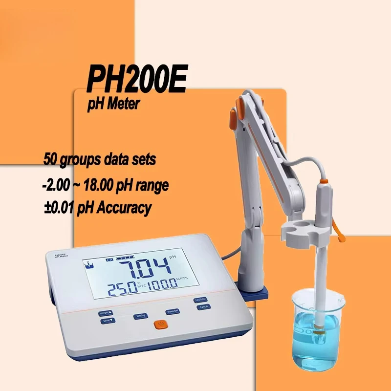 

Laboratory/industrial PH200E benchtop acidity meter for water quality analysis with automatic temperature compensation