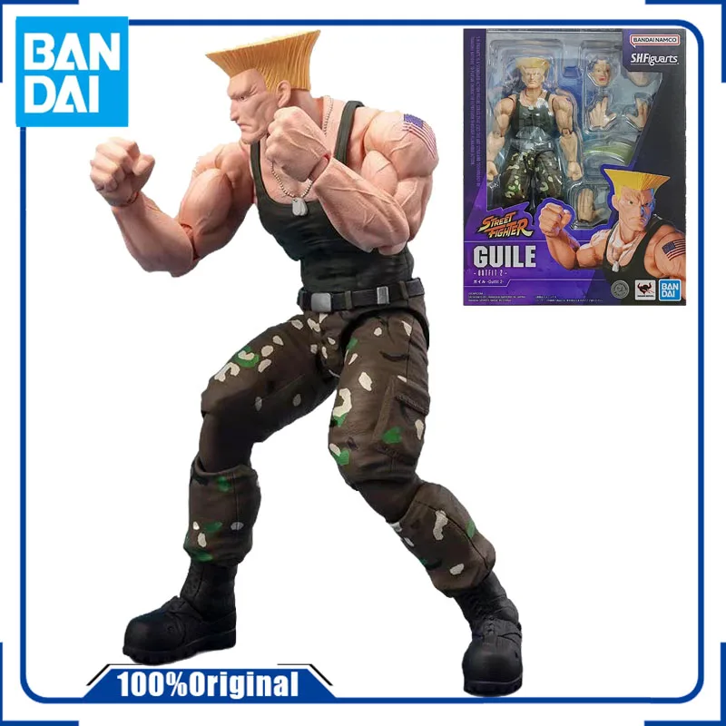 

Original box Anime Street Fighter Guile S.H.Figuarts Sutorito Faita PVC Action Figure SHF Collection TAMASHI Toy Doll Model