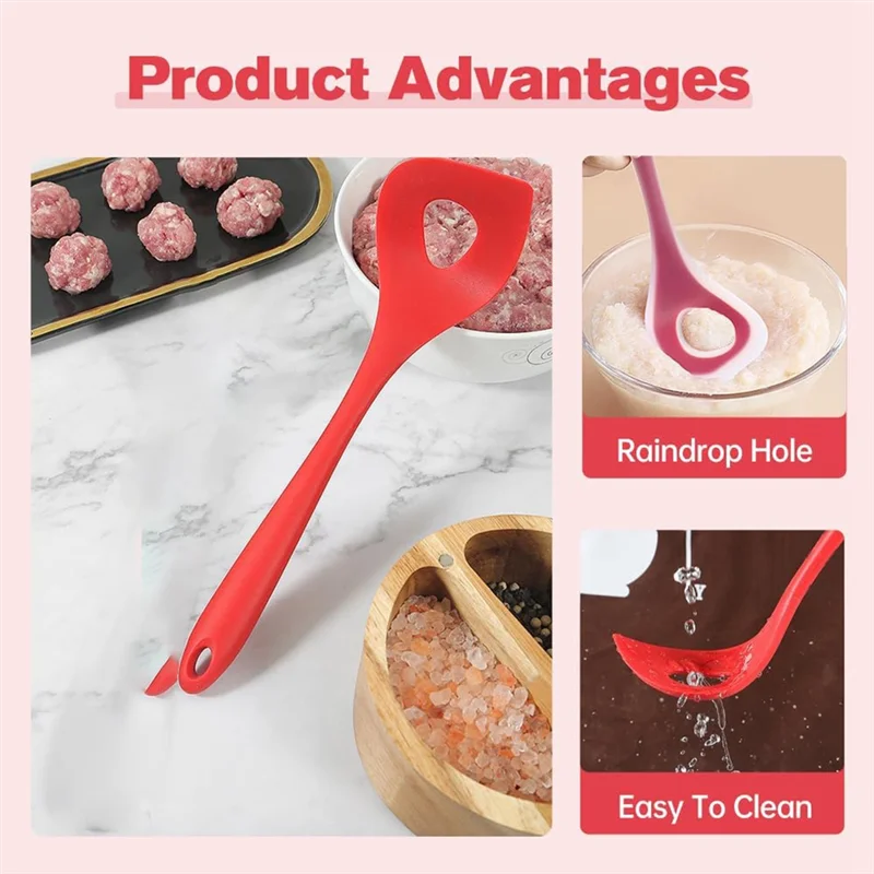 

Classy-Meatball Making Tools, Non-Stick Meatball Spoon Ball Maker Silicone Meatball Fish Ball Spoon Meatball Making Tools