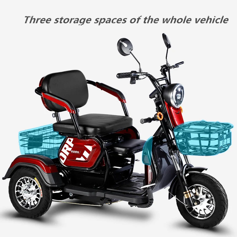 Big Power Electric Tricycle E Rickshaw Tricycles Adults Other  for Passenger