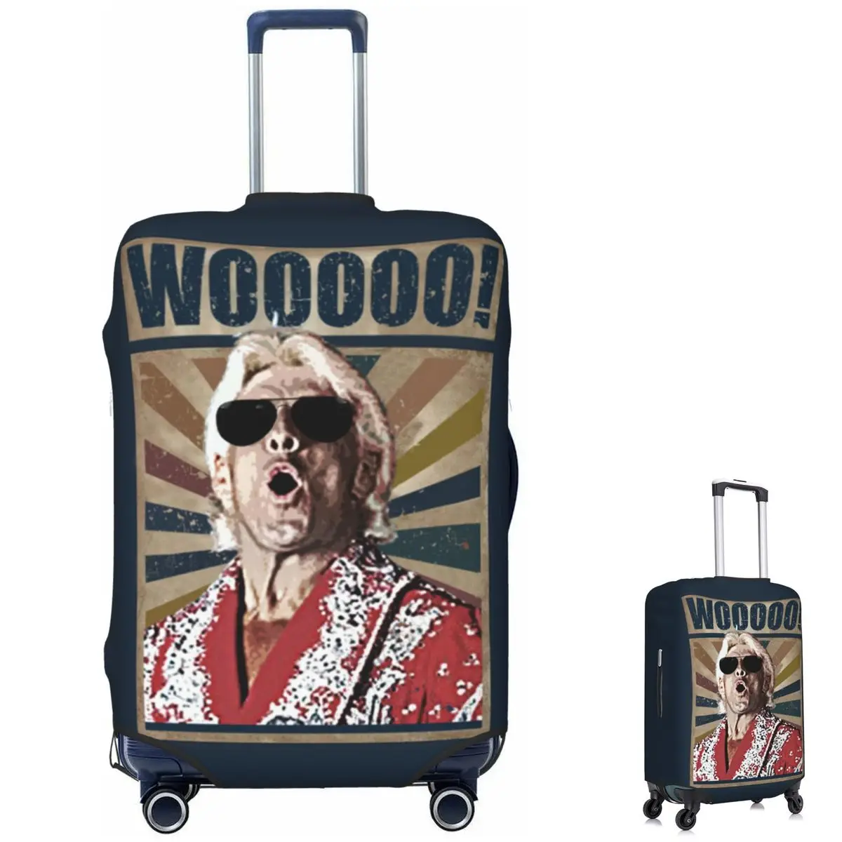 غطاء حماية مرن لحقيبة السفر من Ric Flair Woooo مقاس 18-32 بوصة