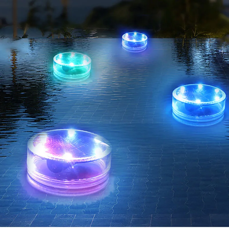 Solar LED Pool Light RGB Color Changing Underwater Solar Wall Lamp Waterproof Decoration Lights for Pond Fountain Aquarium Patio