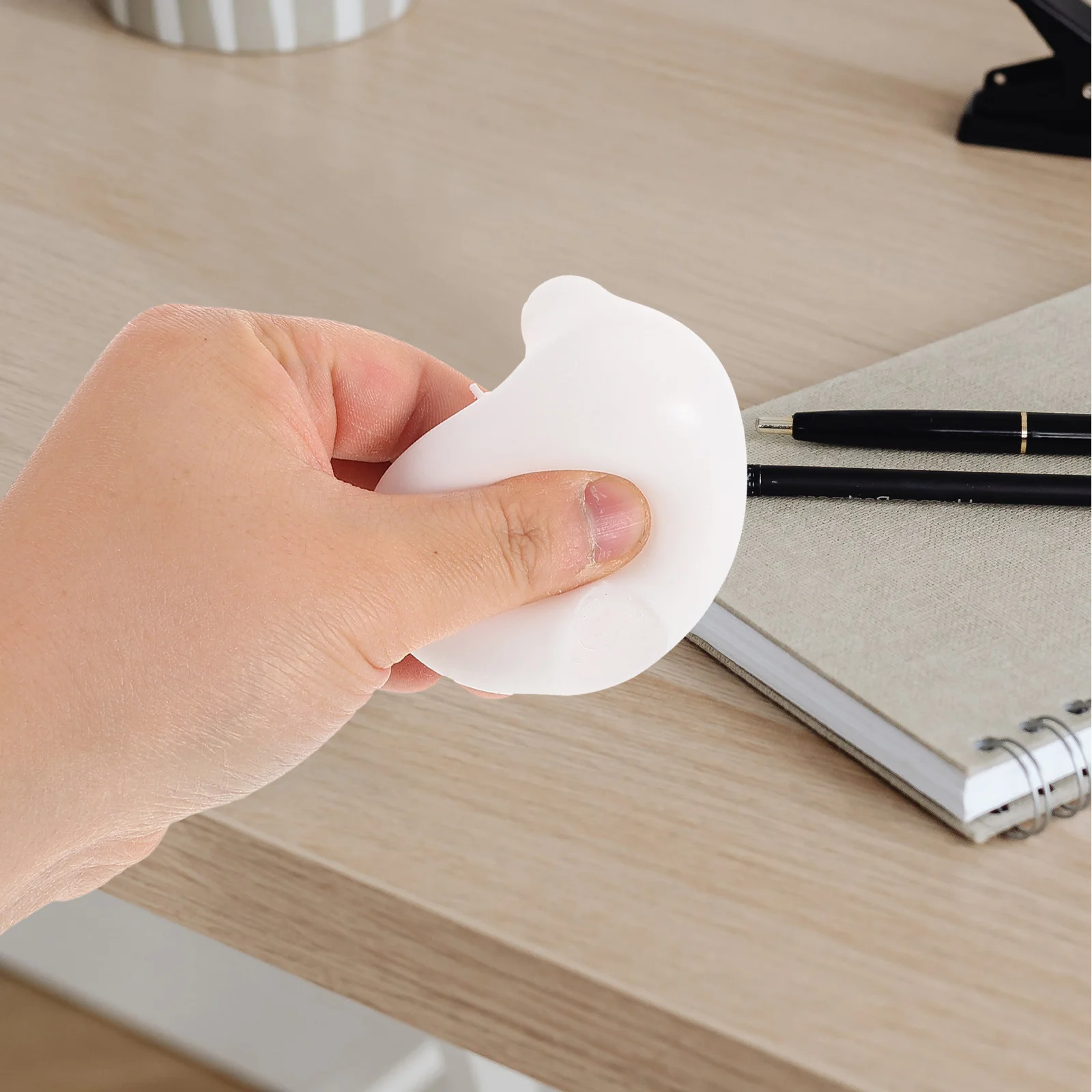 10 szt. Silikonowe wkładki do robienia baniek mydlanych, białe, o wysokiej gęstości, kulki do interaktywnych zabaw sensorycznych, przenośna zabawa na spotkania rodzinne.