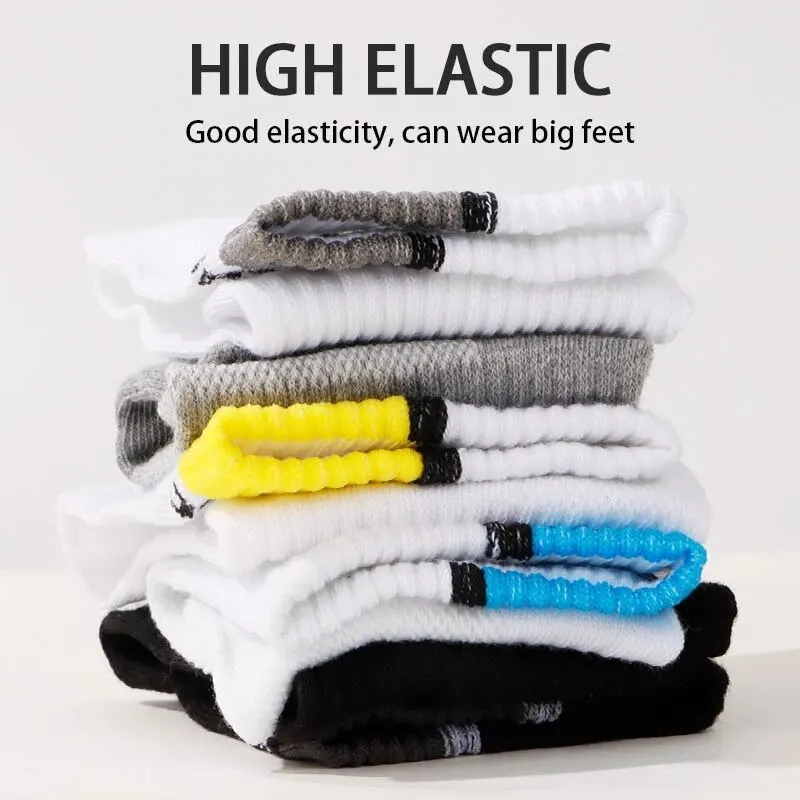 5 Pairs Men's and Women's Sports Socks Breathable Casual and Comfortable Sweat-Absorbent Short