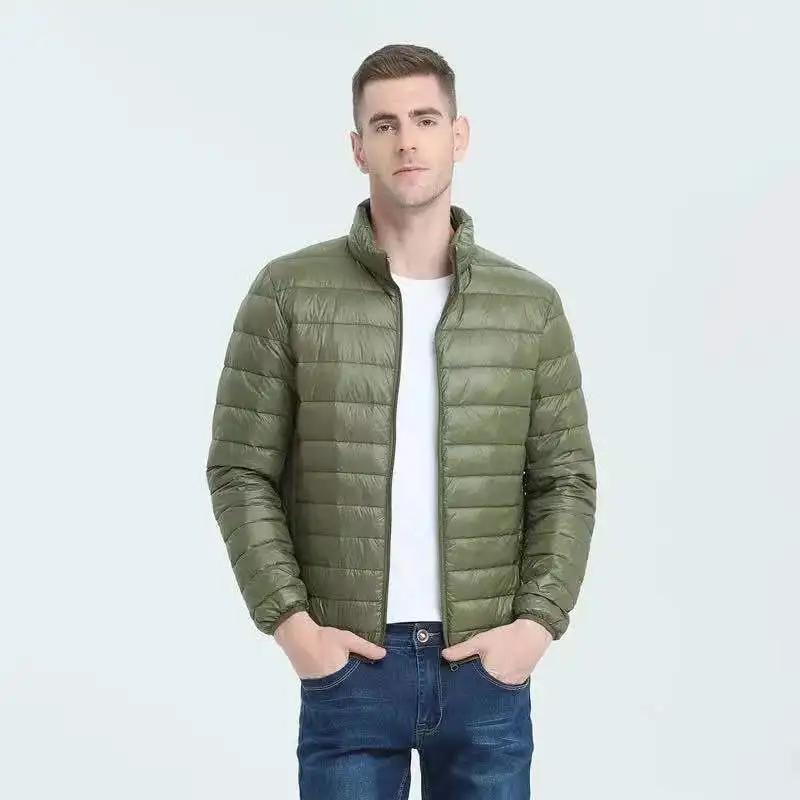 2024 Autumn Winter New Ultra Light White Duck Down Jacket Men Waterproof Casual Outdoor Portable Lightweight Male Padded Coats