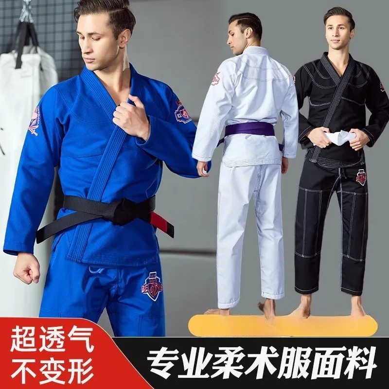 

Jiu Jitsu Pearl Weave Brazilian Jiu Jitsu Kimono Uniform Suit Costume Cotton Ripstop Fabric For Training and Matches