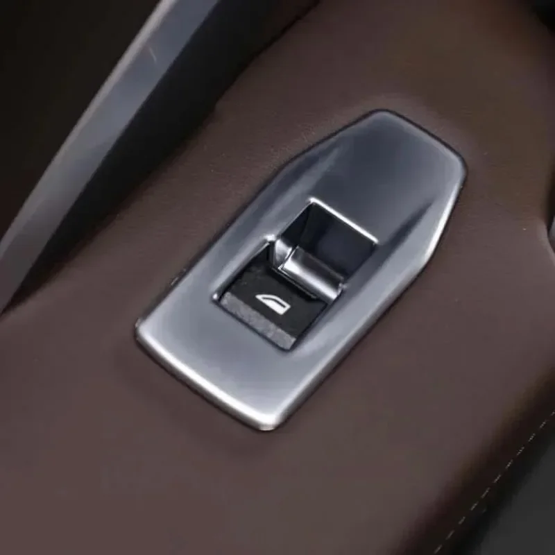 

Zza For Car Window Glass Lifting Frame Decorative Stickers Carbon Fiber Interior Accessories Switch Box Button Panel X1 IX1 202