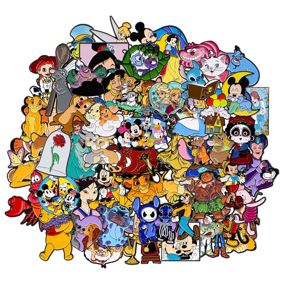 Broche en émail de dessin animé mixte, ensemble en vrac, Badges à revers, tissus, chapeaux, veste, décoration, vente en gros, 10/20/30/50/100