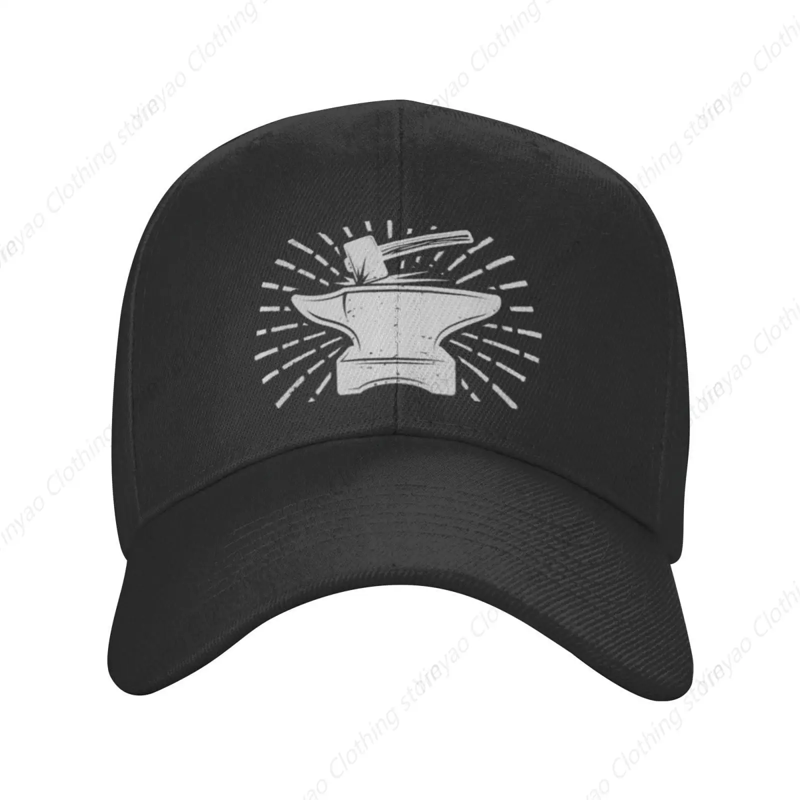 Fun Blacksmith Hammer Gift Printed Men's And Women's Gift Baseball Cap Classic Golf Dad Cap Adjustable Duckbill Cap