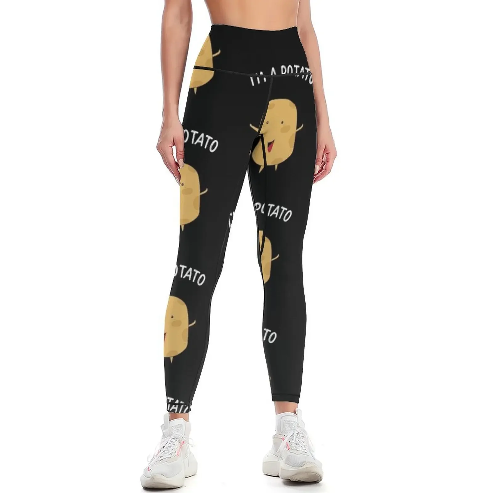 

I Am A Potato Leggings push up legging legging pants raises butt Tight fitting woman sports for push up Womens Leggings