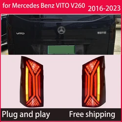 I fanali posteriori a LED automobilistici sono utilizzati per indicatori di direzione di segnale Mercedes-Benz Vito Classe V modificata W447 V260 V250 V220 2016-2023