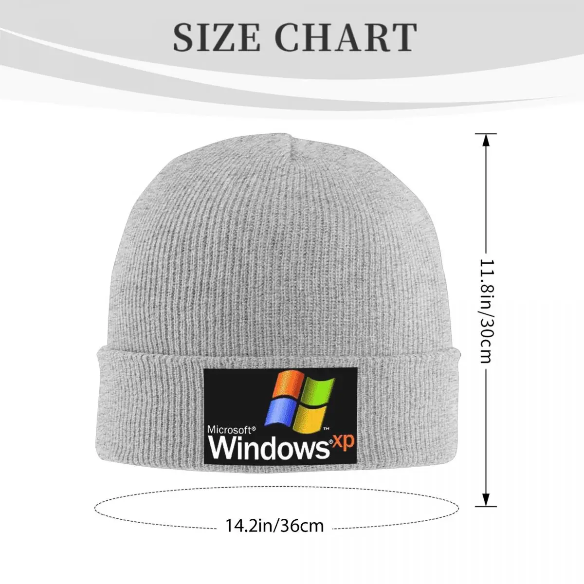 قبعة Windows XP الدافئة المحبوكة، قبعة بونيه عصرية للخريف والشتاء، قبعات بيني خارجية للجنسين والكبار