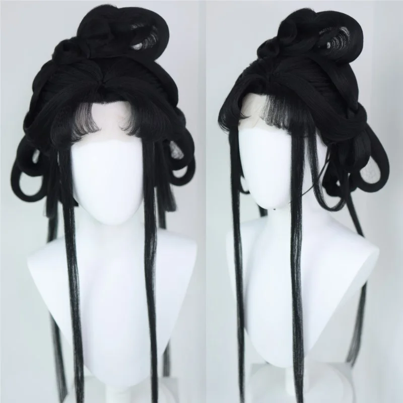 

Imitation hand hook antique costume Hanfu female wig set