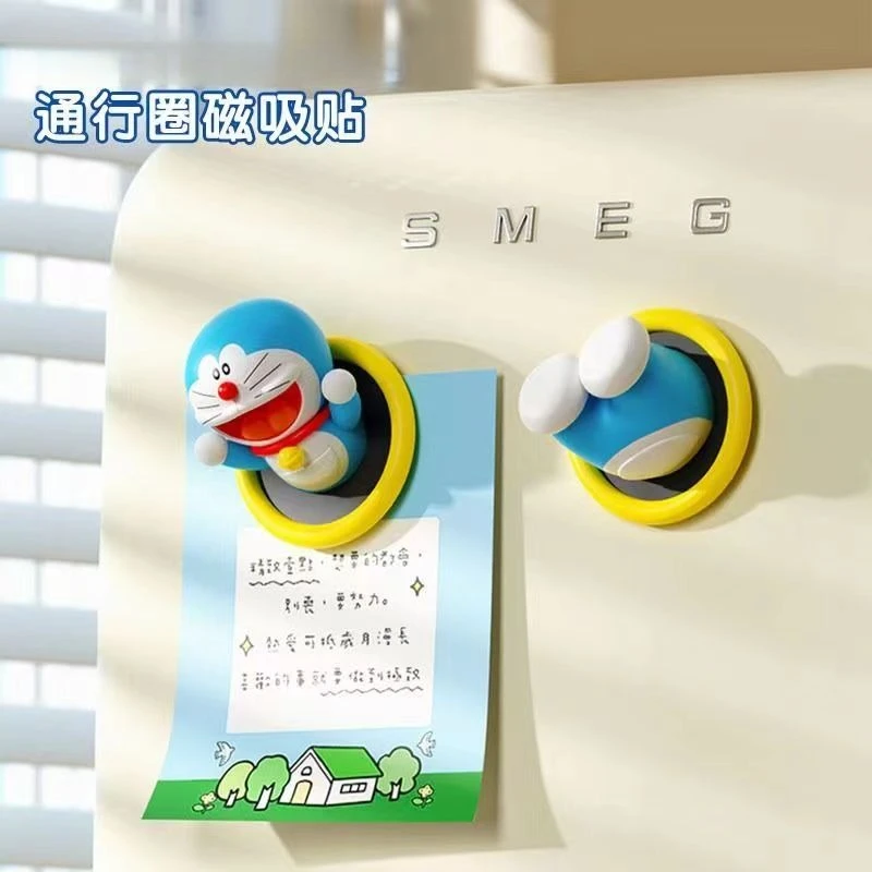 Doraemon Portal Fridge Magnet 3D Stereo Robot Cat Ding-Dang Cat Time Travel Door Fun Ornament Accessories Gift for Friends