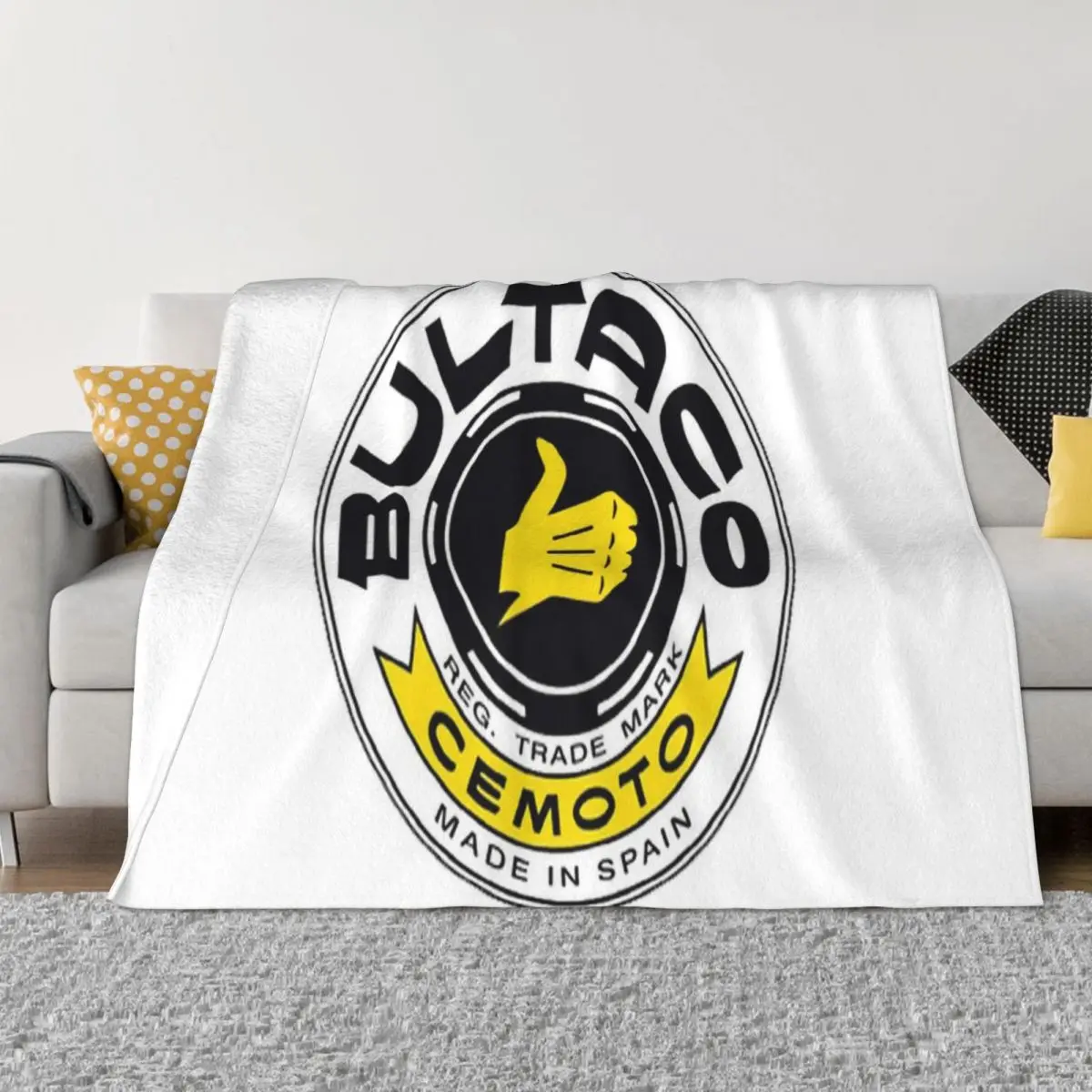 

Бренд Bultaco Cemoto, мотоциклетный логотип, 8 одеял, парные одеяла, зимнее теплое одеяло, одеяло