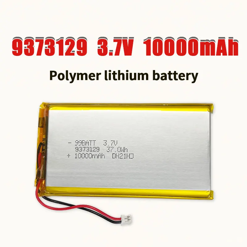 9373129 Battery 10000mAh 3.7V Lipo Lithium Polymer Soft Pack Lithium-ion Batteries for Mobile Power Smart Bin Sweeping Robot