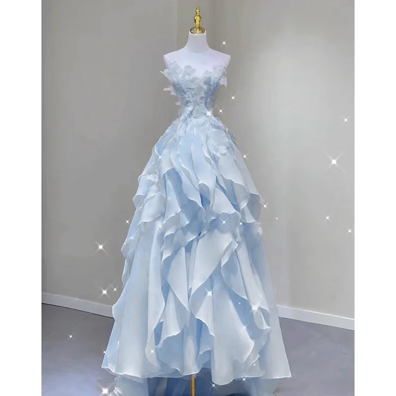 

Ele Evening Gown Women's 2024 New Adult Ceremony High-End Luxury Small ence aduation Ball Host Sweet Sle Long ...