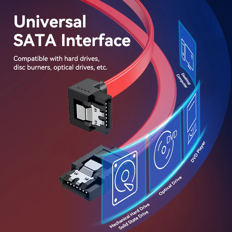 Tions Sata 3,0 7pin Daten Kabel Super Speed SSD HDD Sata III Rechten Winkel Festplatte für ASUS Gigabyte MSI Motherboard