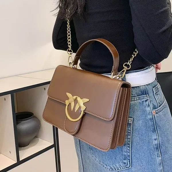 

Minimalist 2025 Square Shoulder Bag, Sophisticated Leather Crossbody Purse, Versatile Top Handle Bag for Work & Weekend