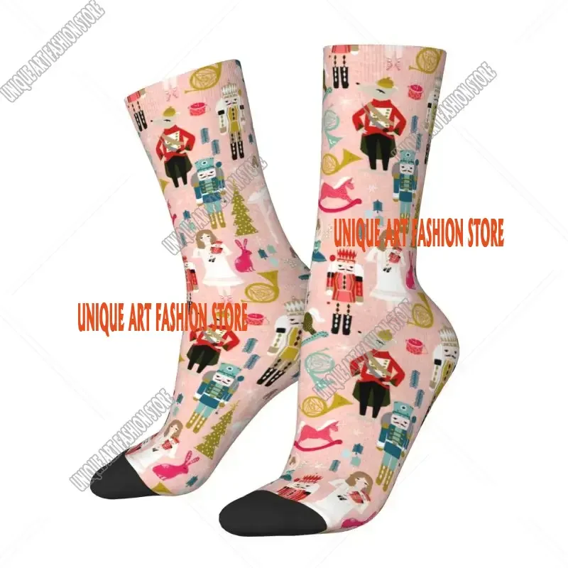 Nutcracker Ballet Dancer Men's Crazy Crew Socks Hip Hop Funny Spring Summer Autumn Winter Dress Socks