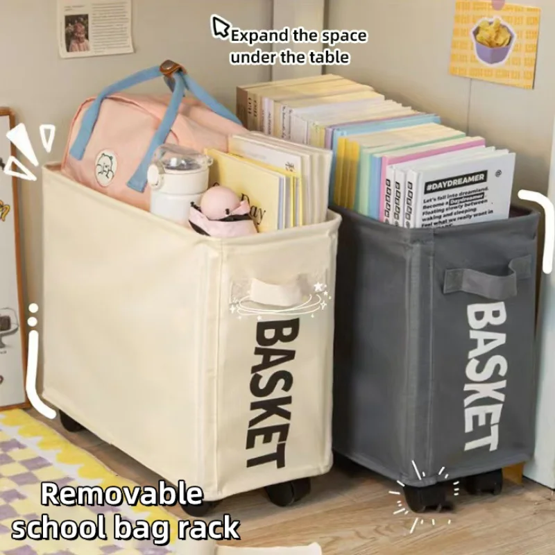 Rolling Laundry Hamper With Wheels Foldable Dirty Clothes Toy Organizer Yoga Storage Basket Home Assortment Box Laundry Basket