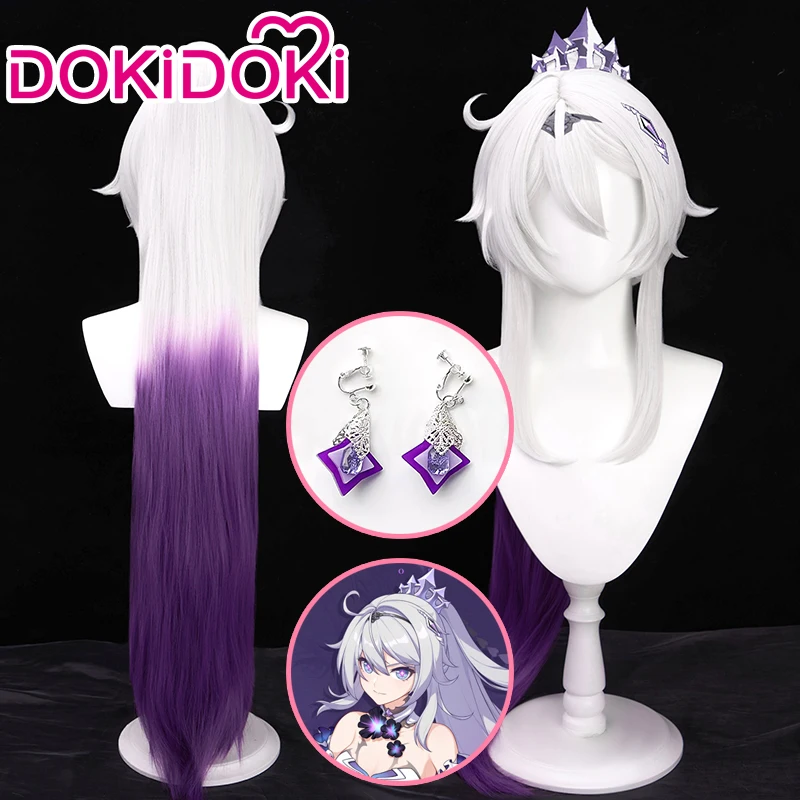 IN STOCK Kiana Dyeing Wig Game Honkai Impact 3rd Cosplay DokiDoki Wig Kiana Raiden Cosplay Wig Mei Mobius Ear Clips Free Cap